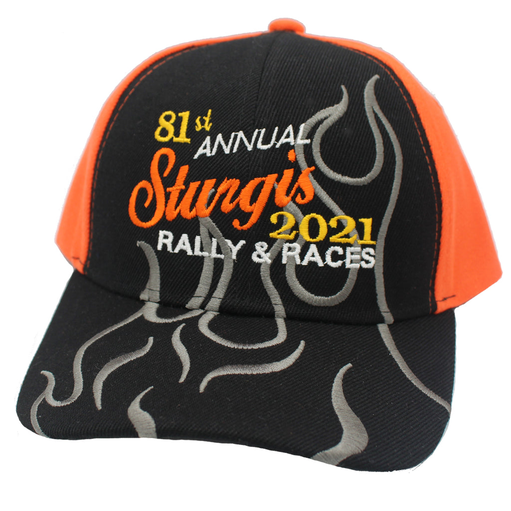 2021 Sturgis Motorcycle Rally Embroidered Shadow Flame Hat