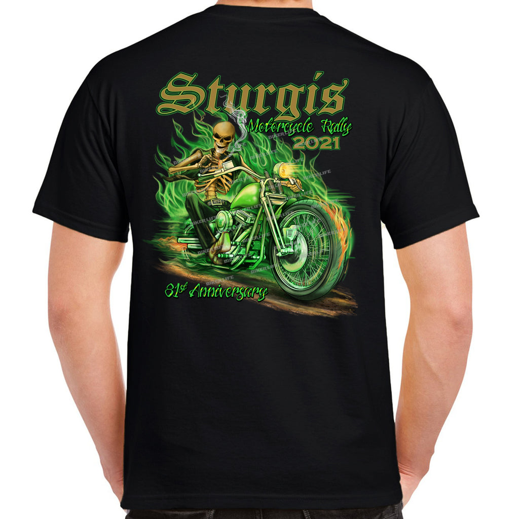 2021 Sturgis Motorcycle Rally Bad To The Bone T-Shirt