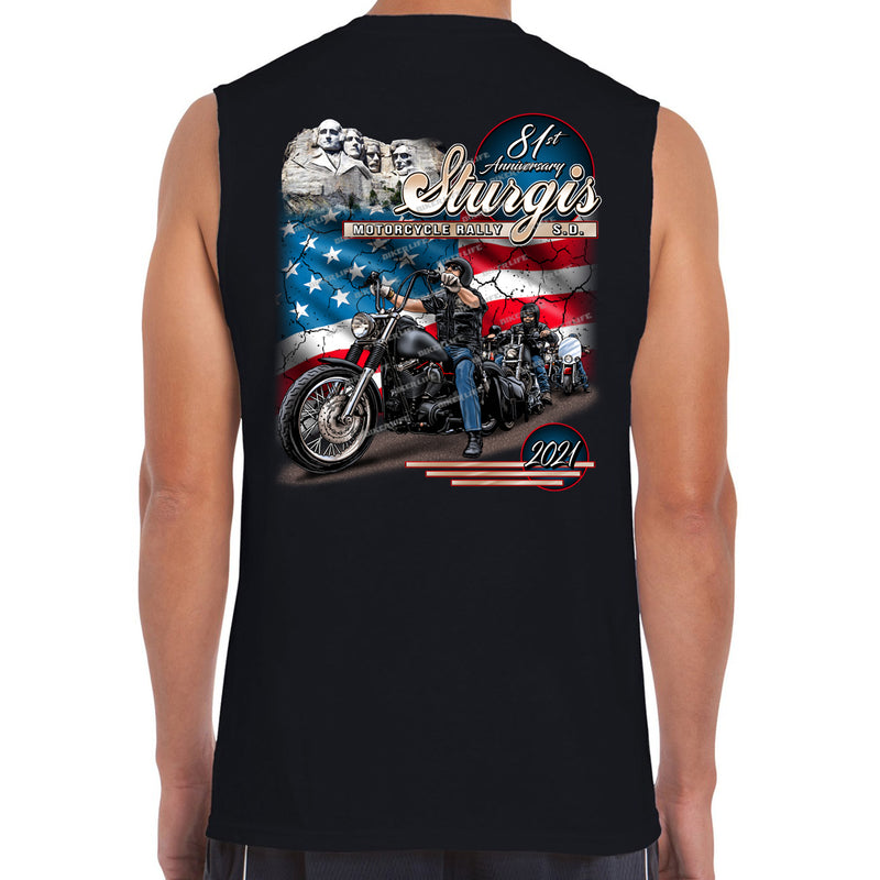 2021 Sturgis Motorcycle Rally American Bikers Muscle Shirt