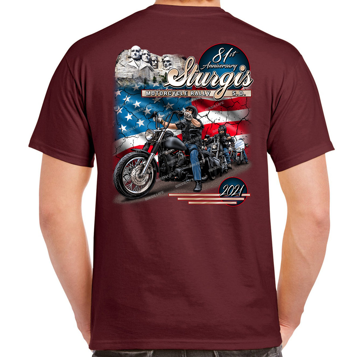 2021 Sturgis Motorcycle Rally American Bikers T-Shirt – Biker Life