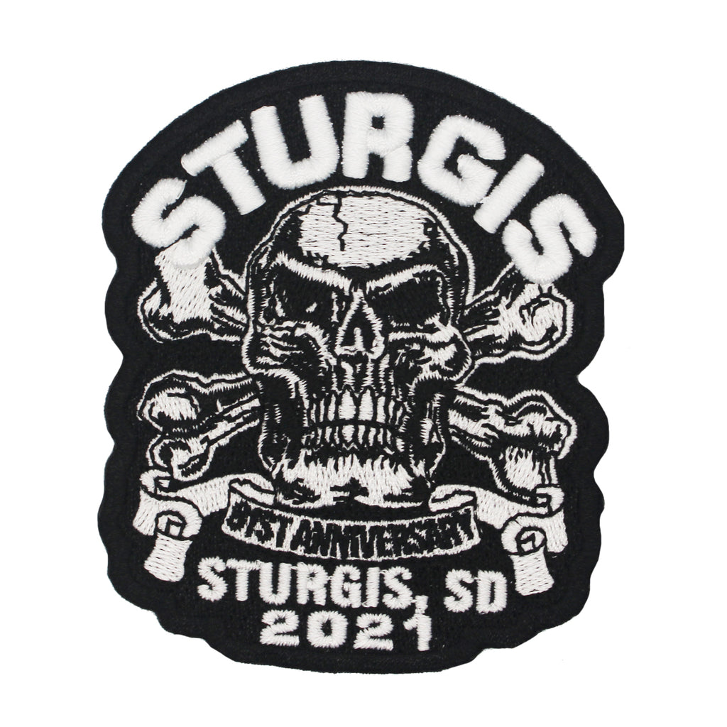 2021 Sturgis Motorcycle Rally Crossbones Skull Patch