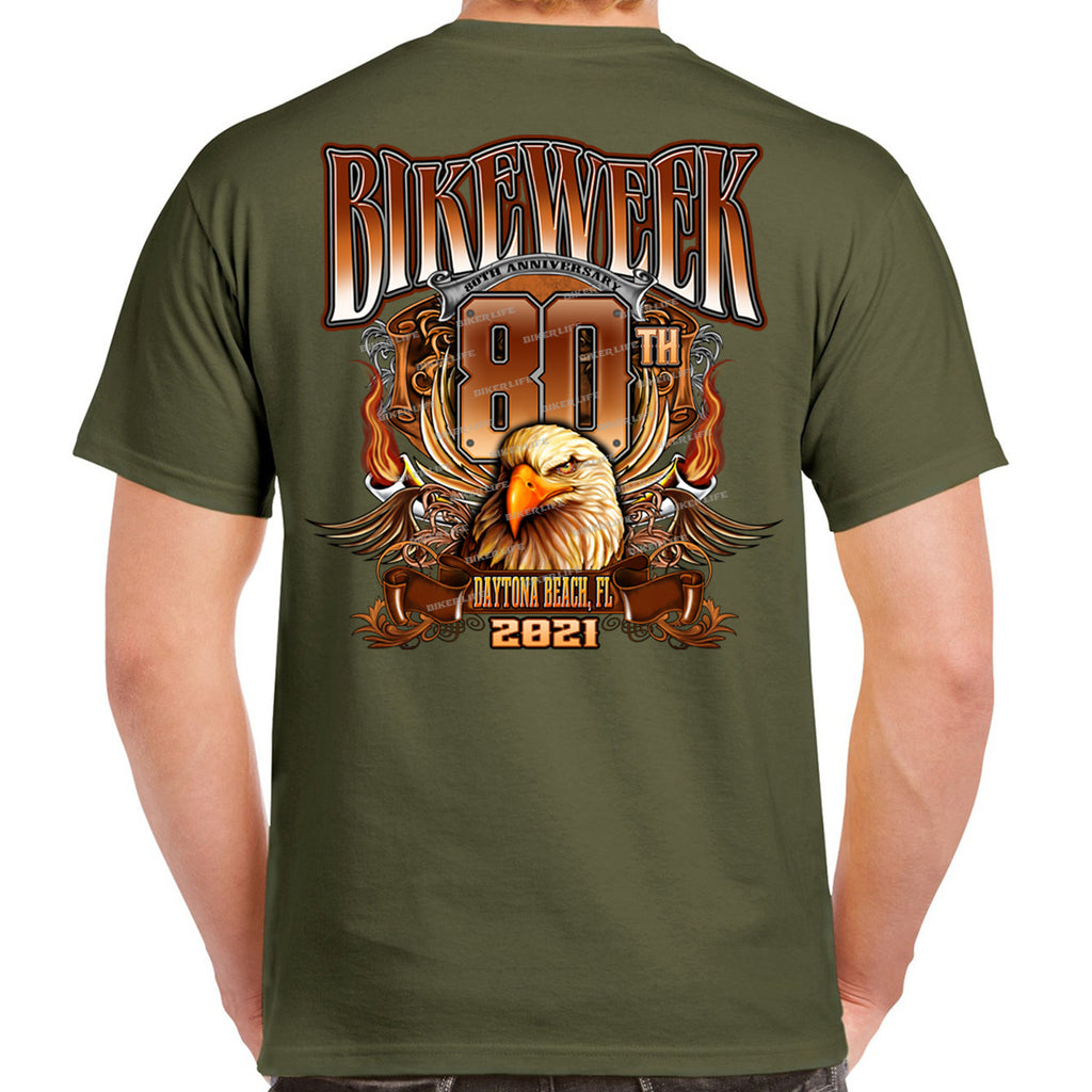 2021 Bike Week Daytona Beach Big Banner Eagle T-Shirt