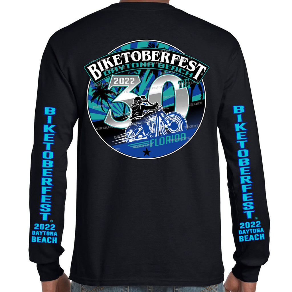 2022 Biketoberfest Daytona Beach Official Logo Long Sleeve T-Shirt
