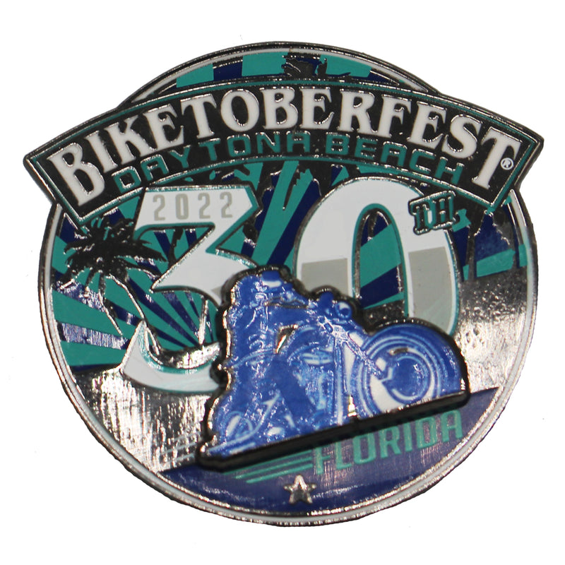 2022 Biketoberfest Daytona Beach Official Logo Pin