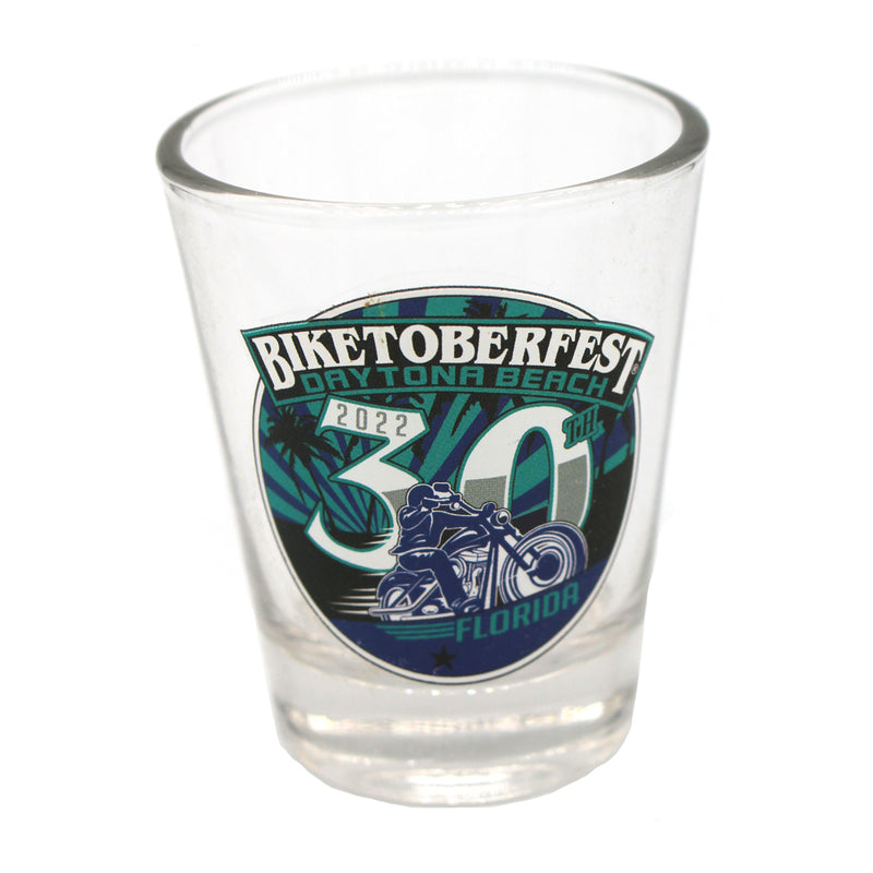 2022 Biketoberfest Daytona Beach Official Logo Shot Glass