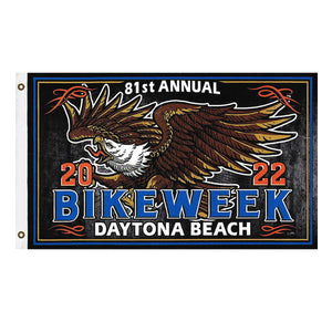 2022 Bike Week Daytona Beach 81st Anniversary Eagle Flag