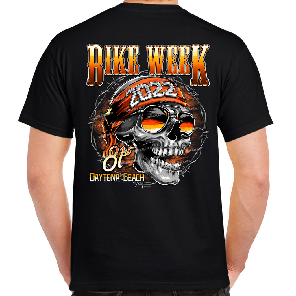 2022 Bike Week Daytona Beach Stay Rad Skull T-Shirt