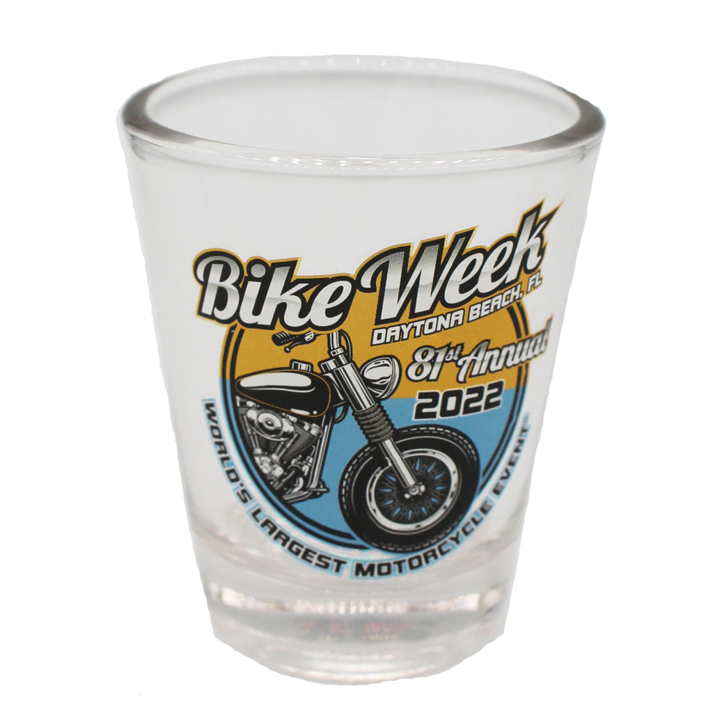 2022 Bike Week Daytona Beach Official Logo Shot Glass