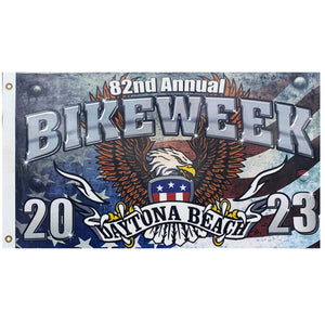 2023 Bike Week Daytona Beach 82nd Anniversary Flying Eagle Flag