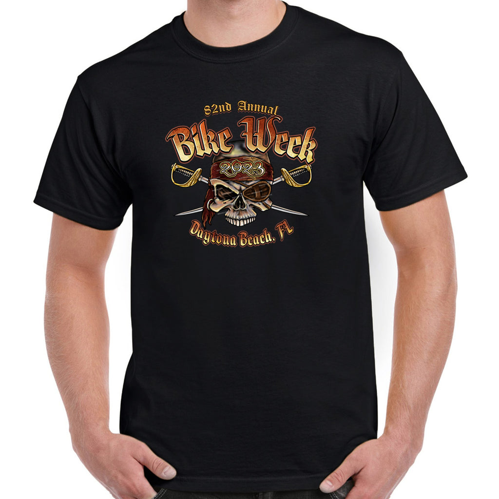 2023 Bike Week Daytona Beach Pirate Skull T-Shirt