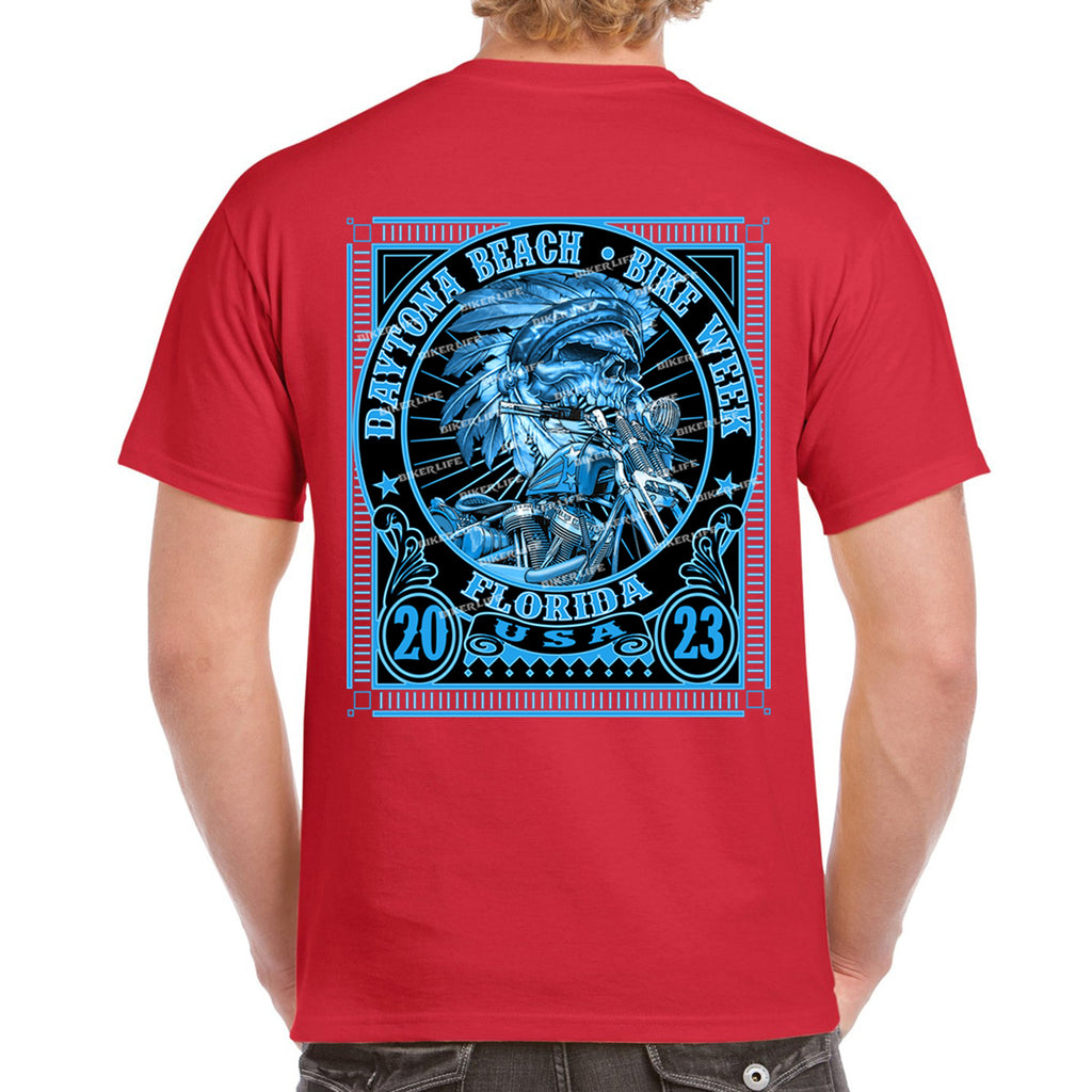 2023 Bike Week Daytona Beach Native Stamp T-Shirt