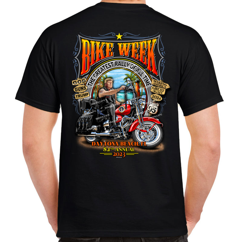 2023 Bike Week Daytona Beach Paradise Trump T-Shirt