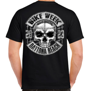 2023 Bike Week Daytona Beach Iron Chain Skull T-Shirt