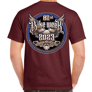 2023 Bike Week Daytona Beach Official Logo Pocket T-Shirt
