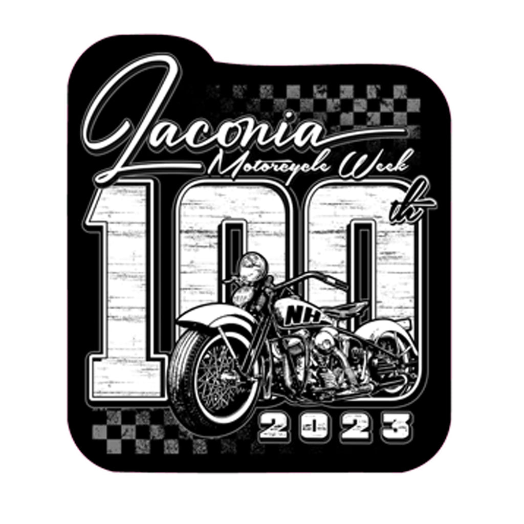 2023 Laconia Motorcycle Week 100 Years Finish Line Decal Sticker