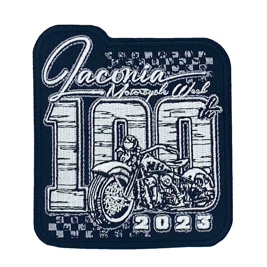 2023 Laconia Motorcycle Week 100 Years Finish Line Patch