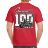 2023 Laconia Motorcycle Week 100 Years Finish Line T-Shirt
