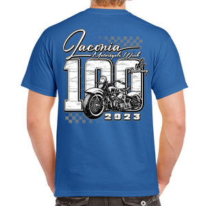2023 Laconia Motorcycle Week 100 Years Finish Line T-Shirt