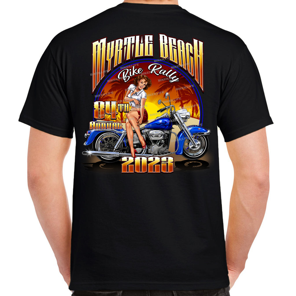 2023 Myrtle Beach Bike Rally Pinup Model T-Shirt
