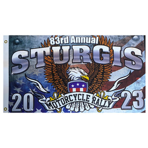 2023 Sturgis Motorcycle Rally 83rd Annual Steel Eagle Flag
