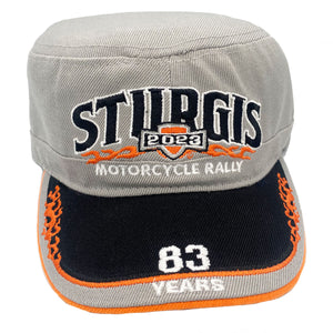 2023 Sturgis Motorcycle Rally Steel Shield Conductor Cap / Hat