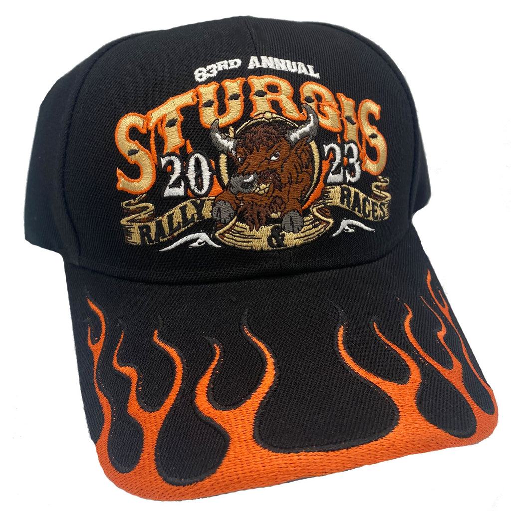 2023 Sturgis Motorcycle Rally & Races Buffalo Flame Hat