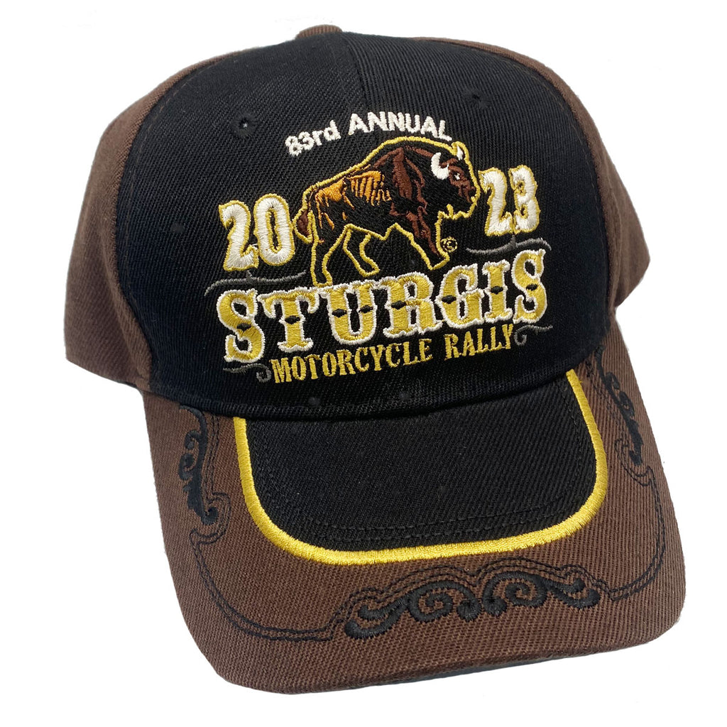2023 Sturgis Motorcycle Rally Buffalo Embroidered Hat