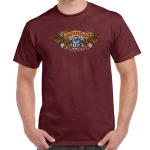 2023 Sturgis Motorcycle Rally Mt. Rushmore Eagle Tribal T-Shirt