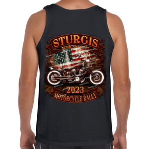 2023 Sturgis Motorcycle Rally Rockin' Bike USA Tank Top