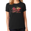 Ladies Missy Cut 2023 Sturgis Motorcycle Rally Every Rose Has Its Thorn T-Shirt