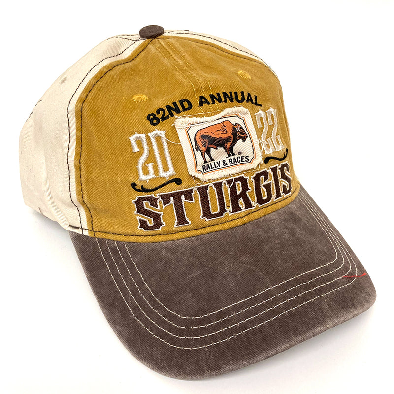 2022 Sturgis Motorcycle Rally 82nd Annual Buffalo Stamp Hat