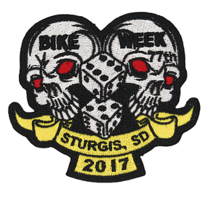 2017 Sturgis 77th Annual Lucky Dice Skull Patch