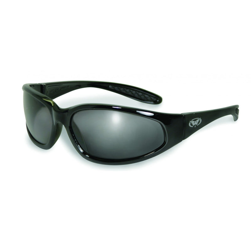 Mens Green Tempered Glass Lens Warp Biker Sport Sunglasses – superawesome106