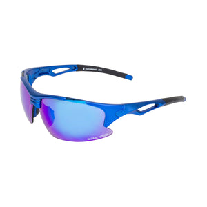 Friday Blue Metallic Motorcycle Riding Safety Sunglasses