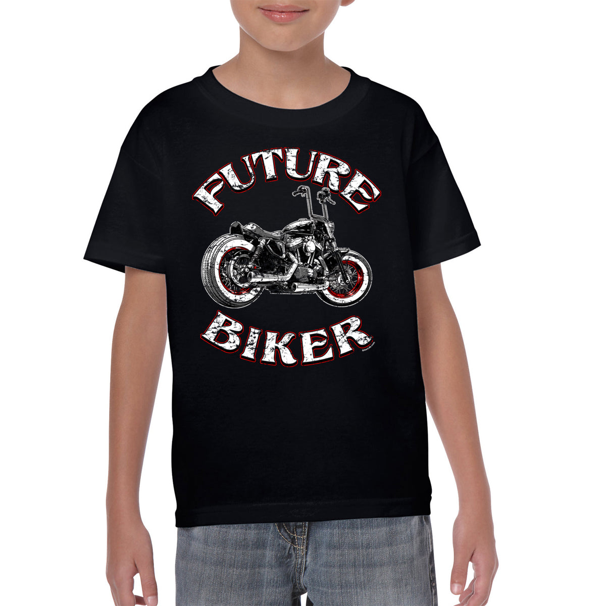 Kids Biker Life Biker T-Shirt Future Motorcycle Clothing –