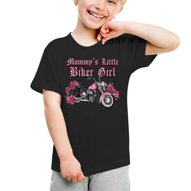 Kids Mommy's Little Biker Girl T-Shirt