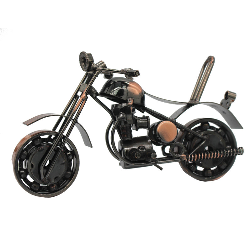 Medium Bronze Metal Motorcycle Model