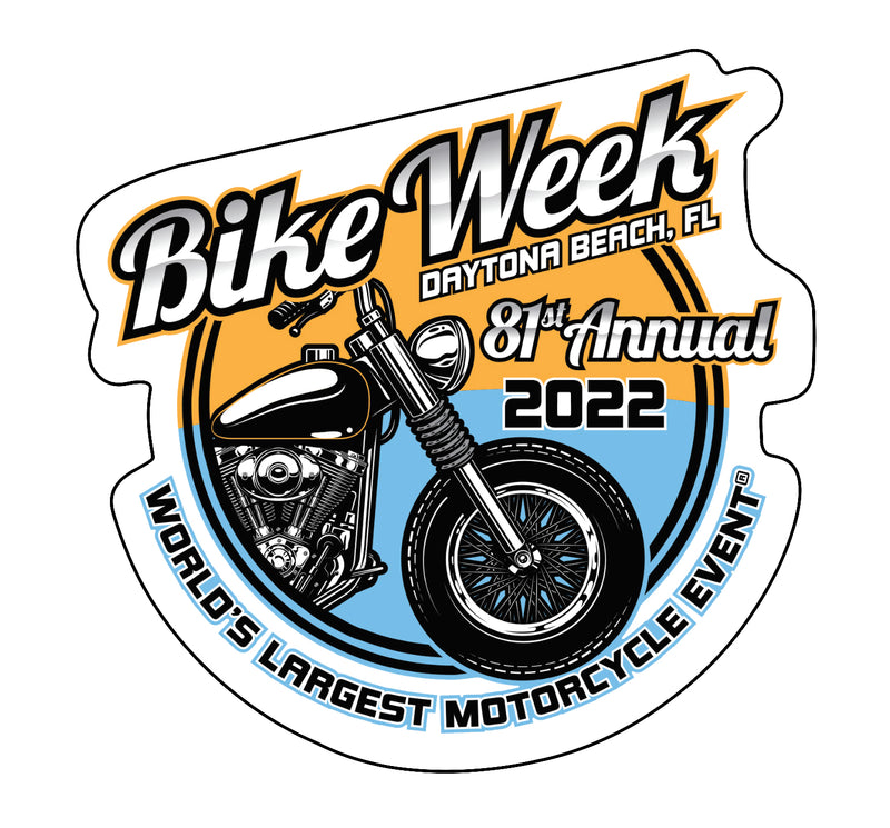 2022 Bike Week Daytona Beach Official Logo Sticker