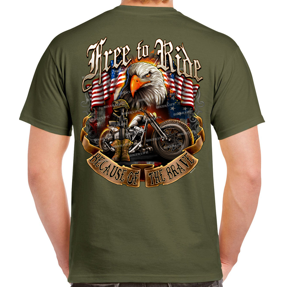 Free To Ride T-Shirt – Life Clothing Biker