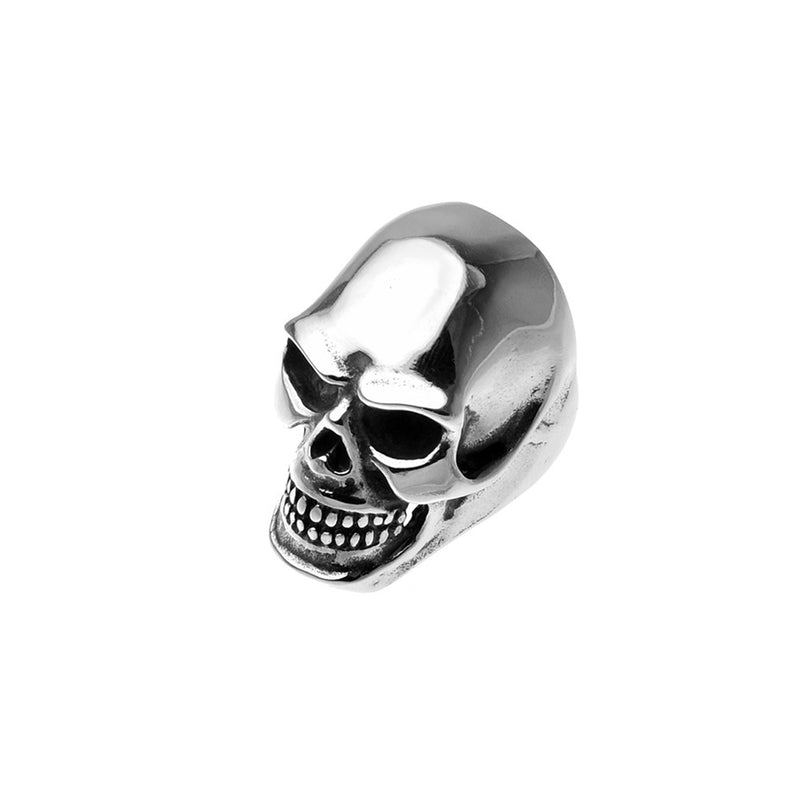 Stainless Steel Extra Large Skull Head Biker Ring
