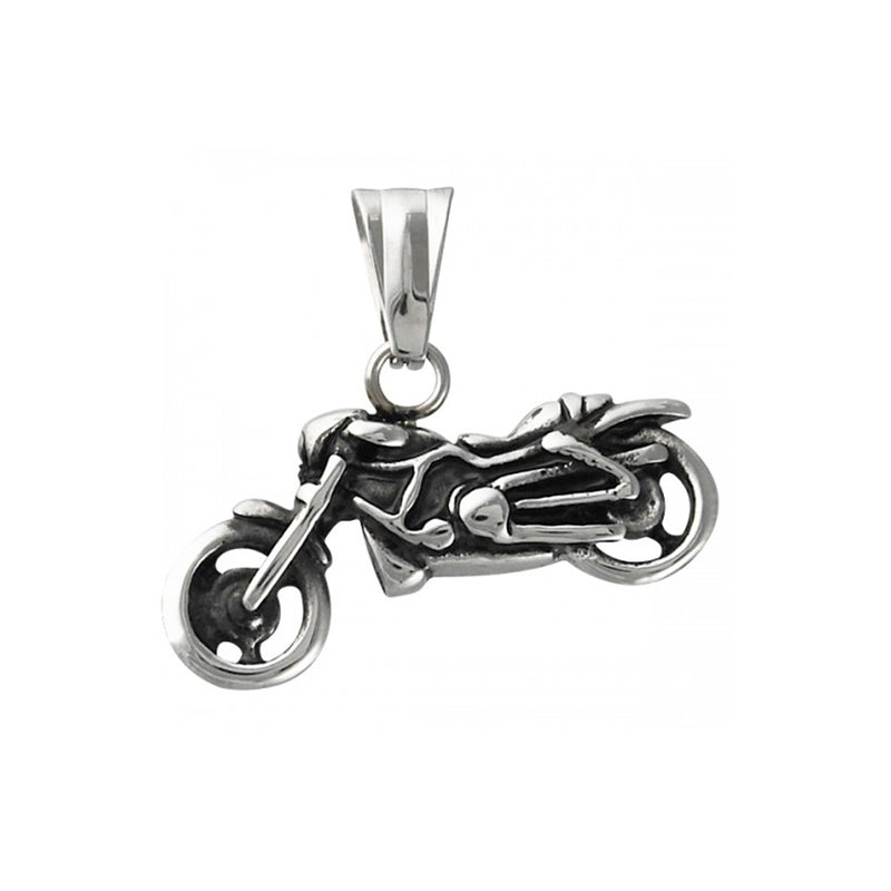 Stainless Steel Motorcycle Outline Pendant
