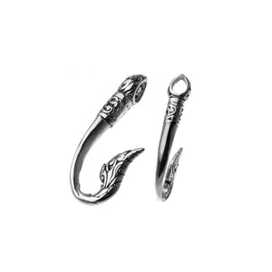 Stainless Steel Vintage Fishing Hook Pendant