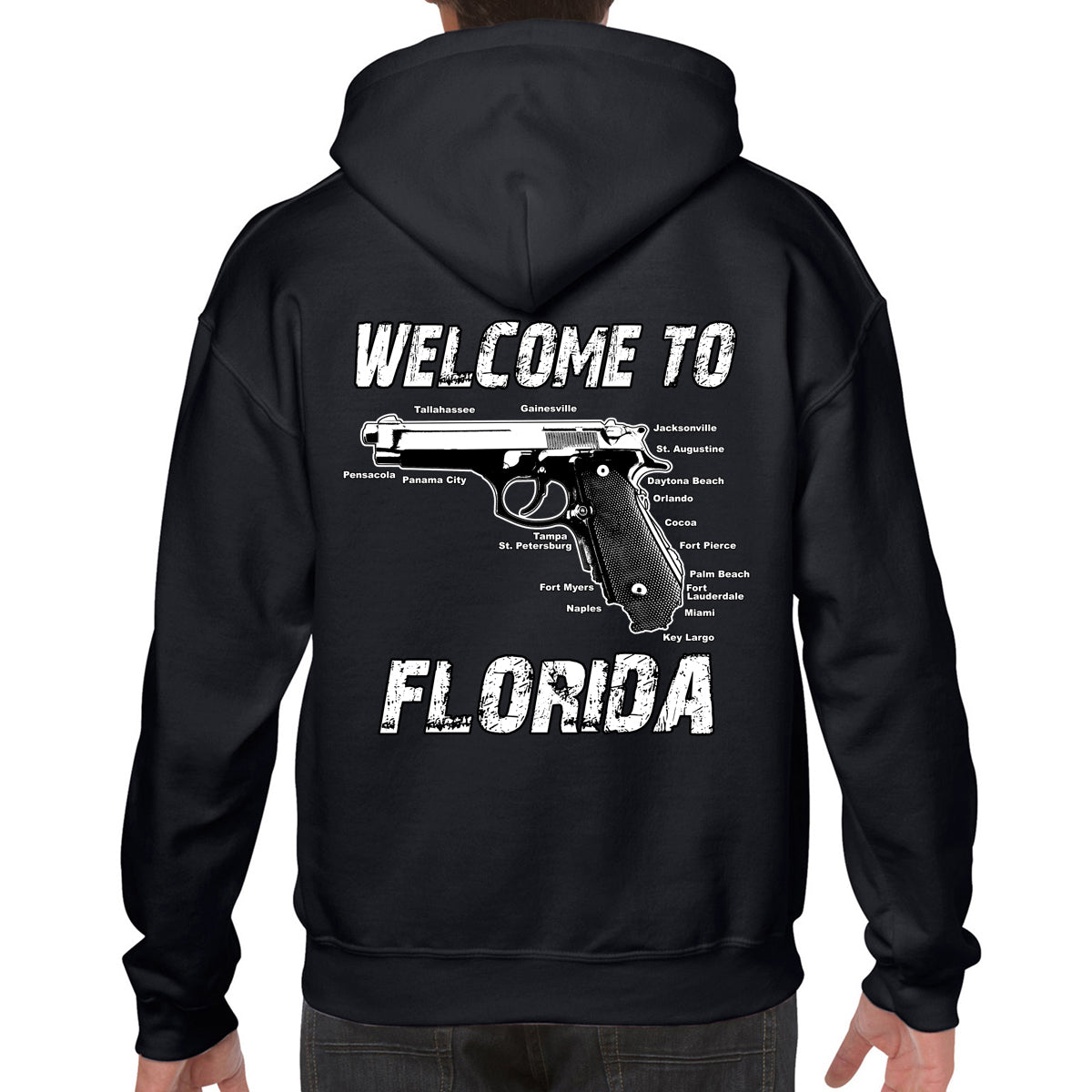 Welcome To Florida Pullover Hoodie – BIKER LIFE CLOTHING
