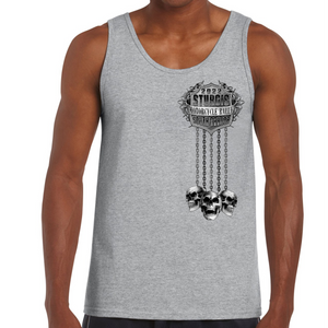 2022 Sturgis Motorcycle Rally Chained Skull Tank Top