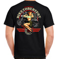 Nostalgia 2008 Biketoberfest Daytona Beach Bomber Girl T Shirt