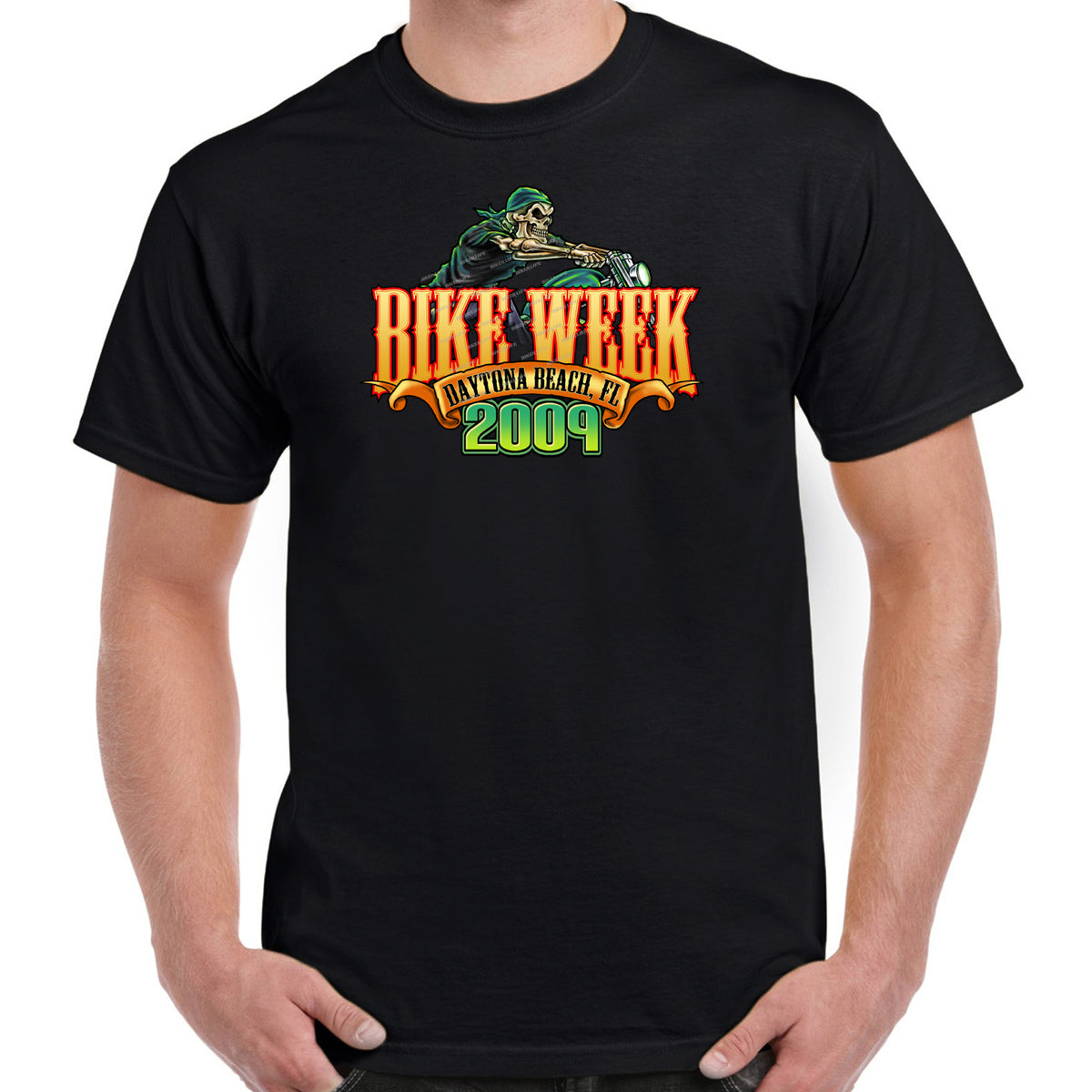 Nostalgia 2009 Bike Week Daytona Beach SkellRider T-Shirt – BIKER