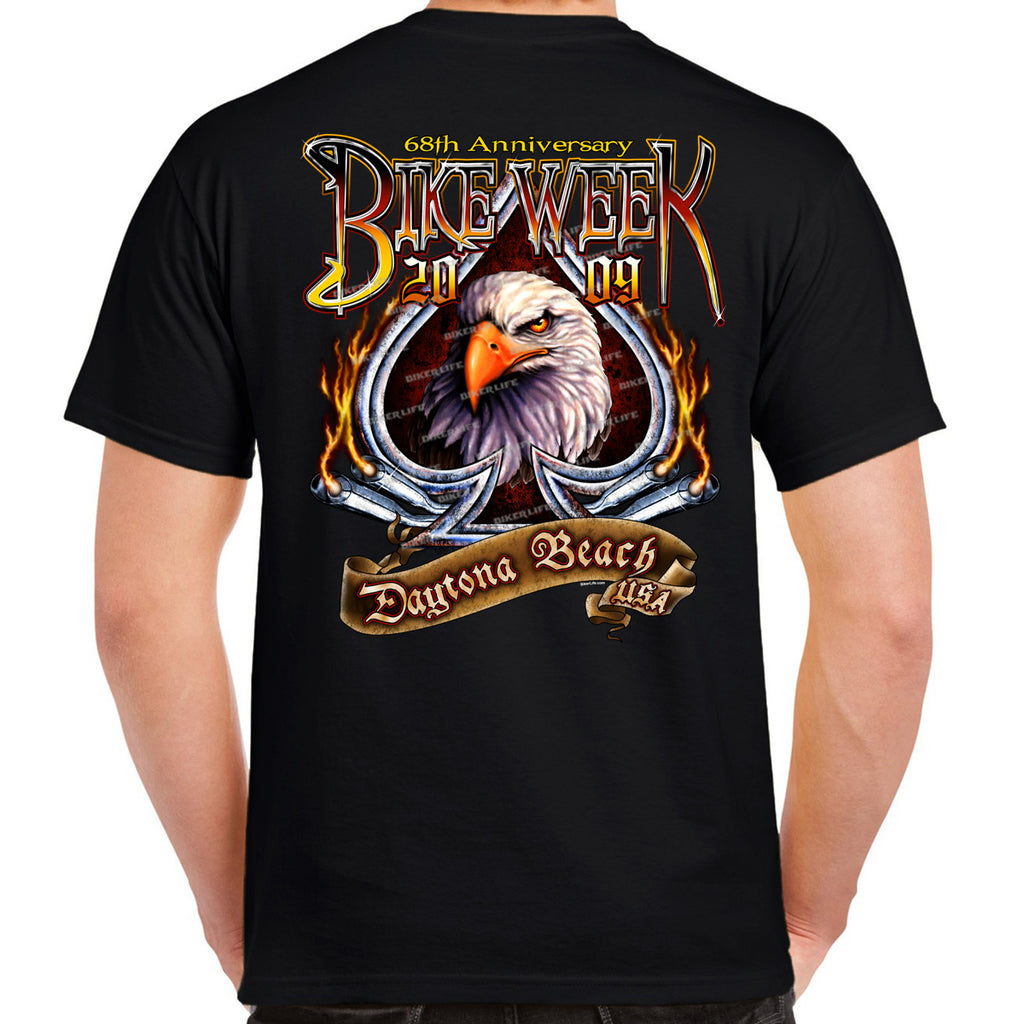 Nostalgia 2009 Bike Week Daytona Beach Eagle Spade T-Shirt