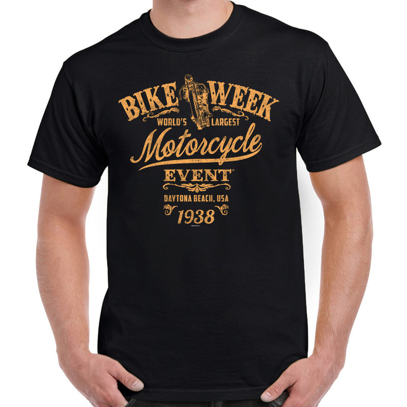 Nostalgia 1938 Bike Week Daytona Beach Never Say Never T-Shirt