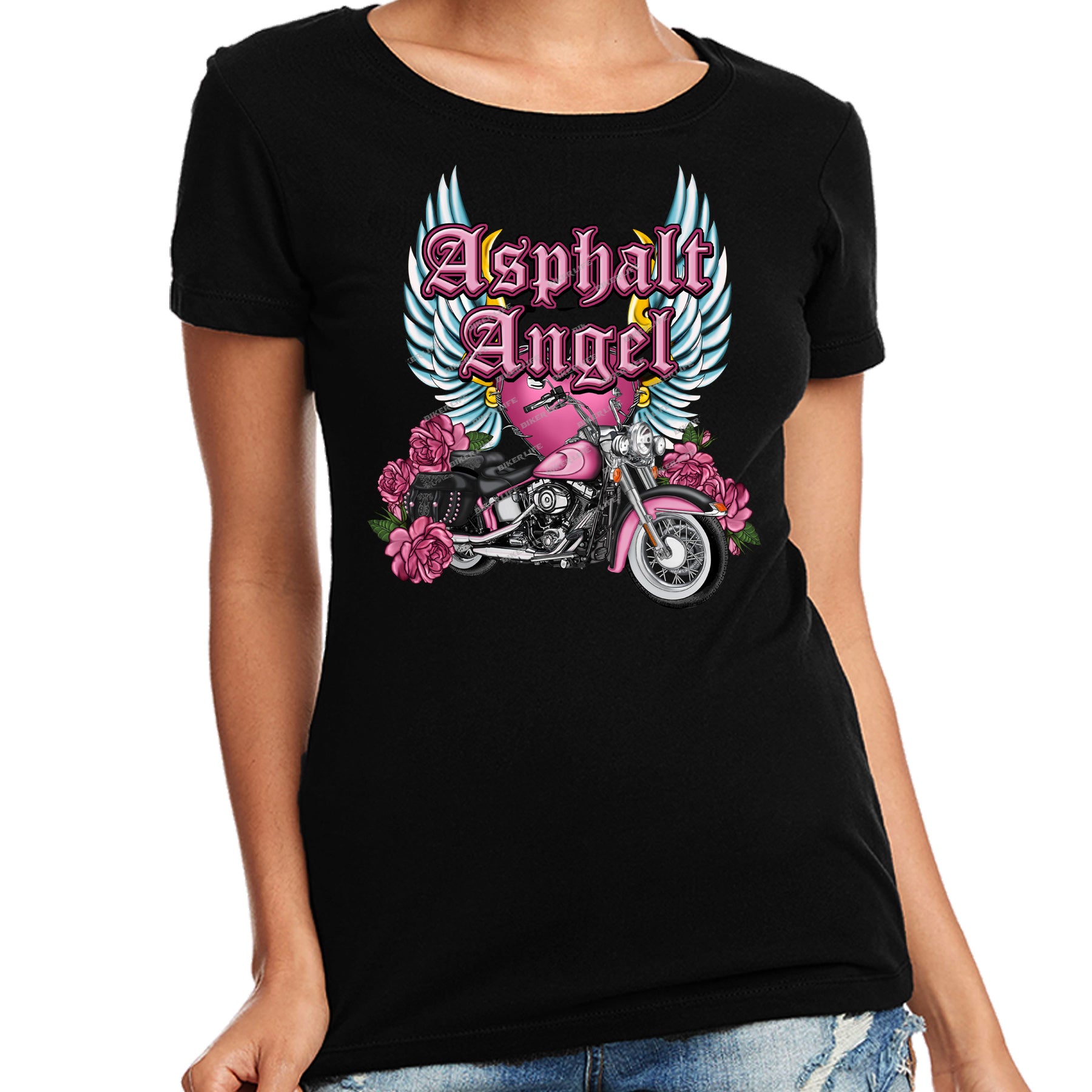 Ladies Cap Sleeve T-Shirts – BIKER LIFE CLOTHING