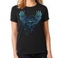 Ladies Missy Cut Ride Free Fly Away Heart T-Shirt